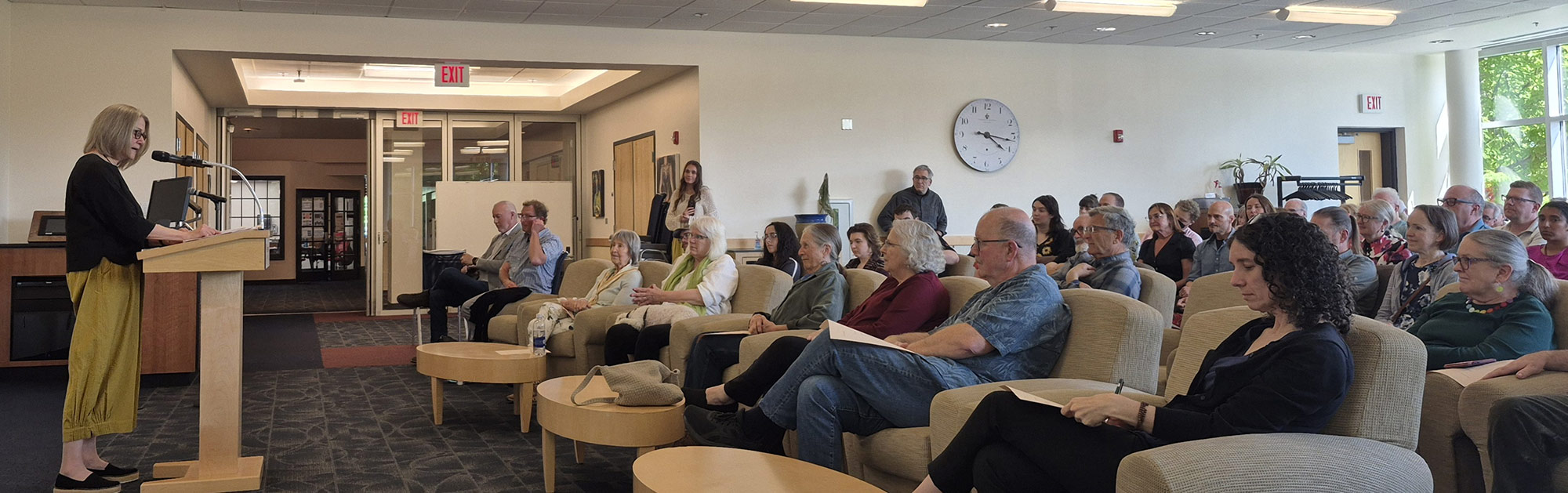 Waterston reading at WOU